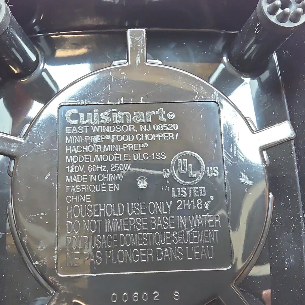 Cuisinart Mini-Prep Food Chopper Replacement Motor Base DLC-1SS‎ Silver Tested